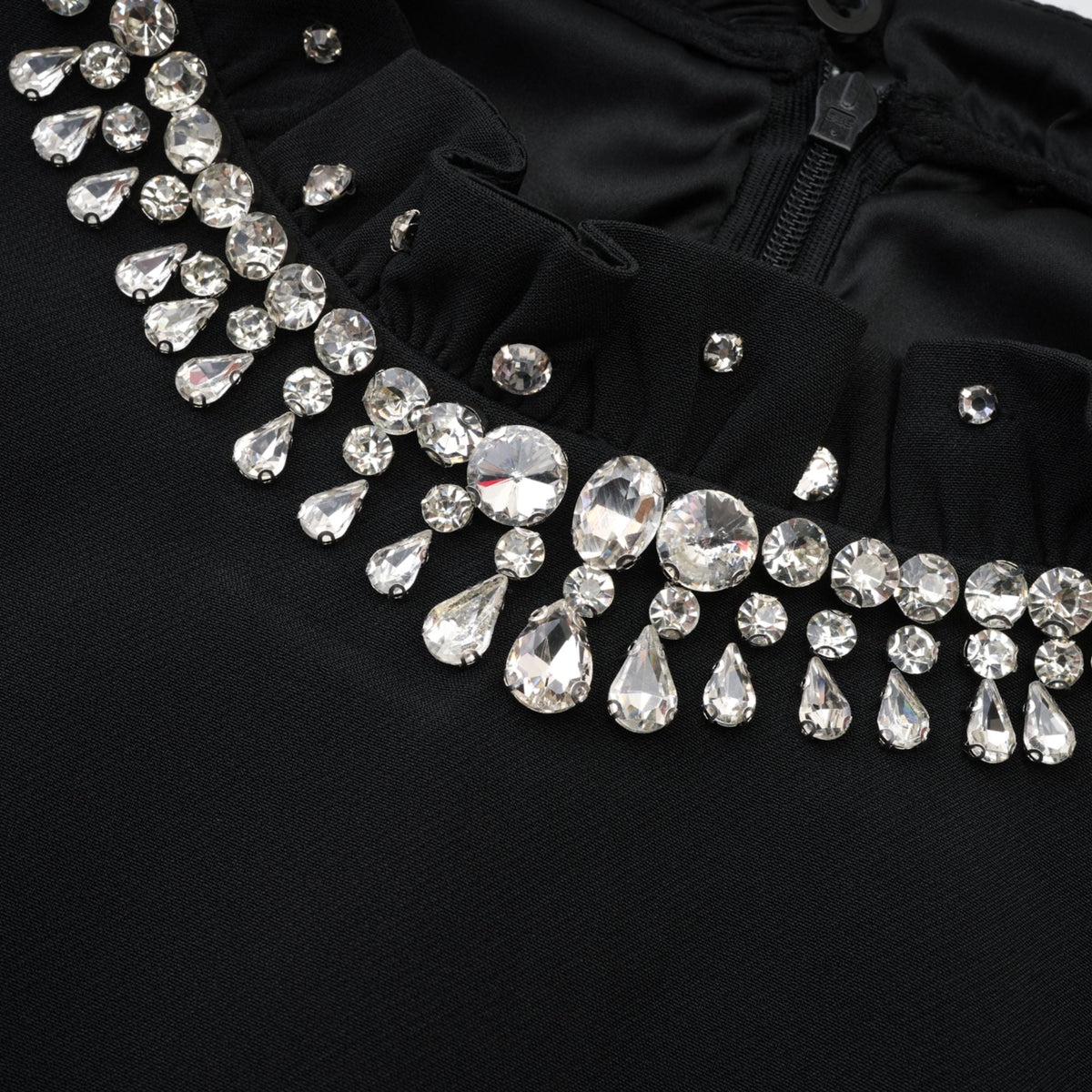 Patricia crystal-embellished mini dress