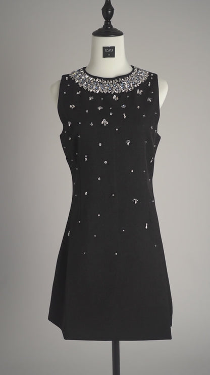 Jalena crystal-embellished mini dress