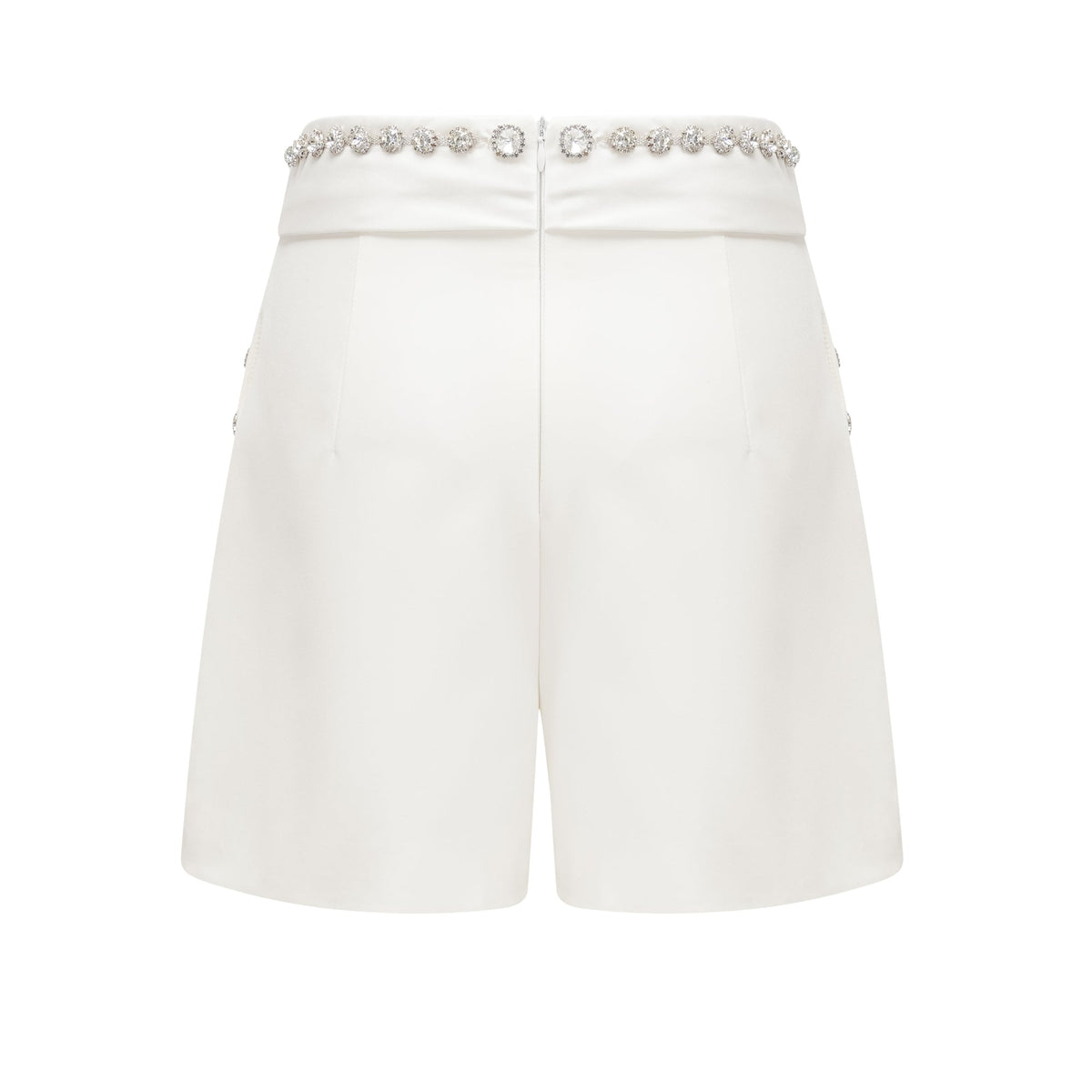 Quilleva embellished cropped jacket & shorts matching set