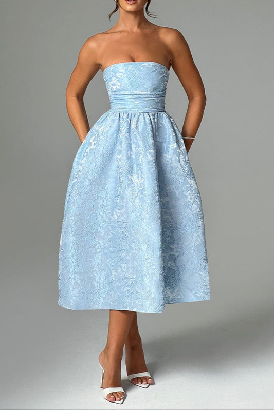 Saoirse Midi Dress - Blue
