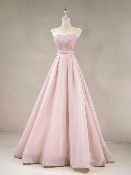 Pink strapless Prom Dress