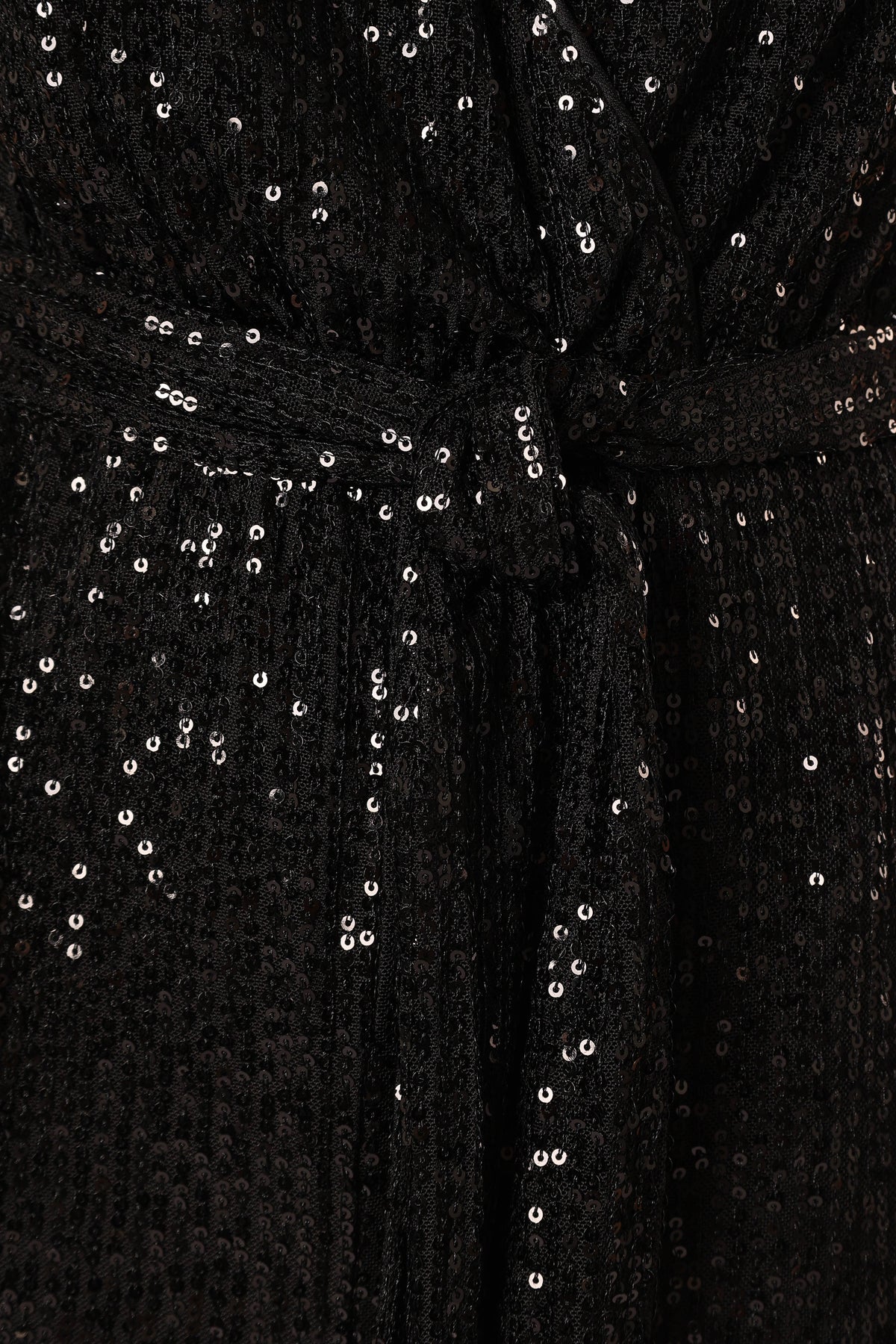 Katherine Sequin Jumpsuit – Black