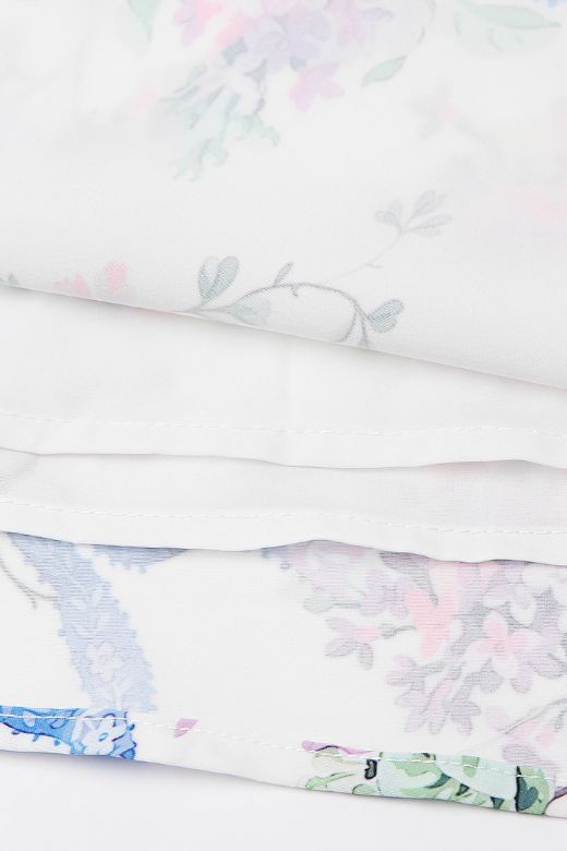 Tasmin Midi Dress - White Floral