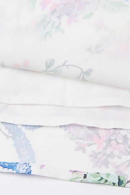 Tasmin Midi Dress - White Floral