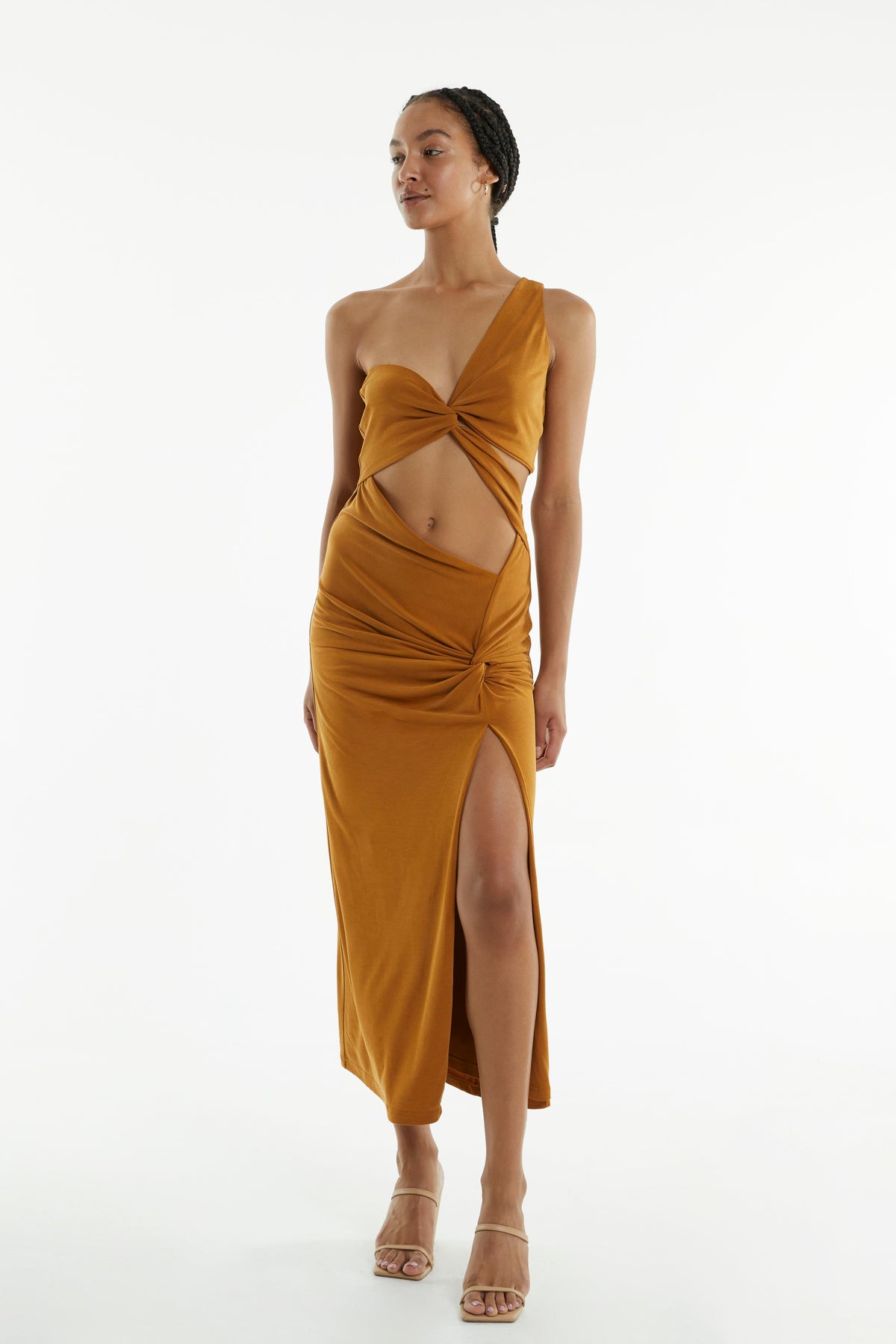 TURN AROUND TWIST OUT MIDI | CAMEL