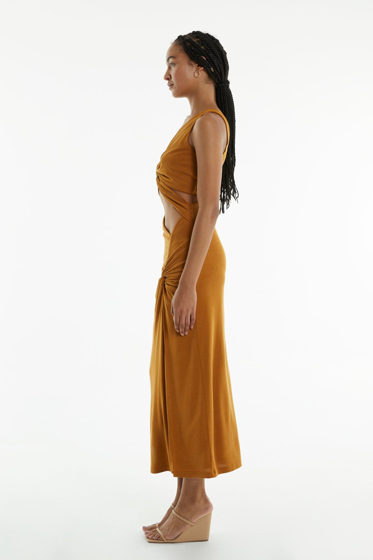 TURN AROUND TWIST OUT MIDI | CAMEL