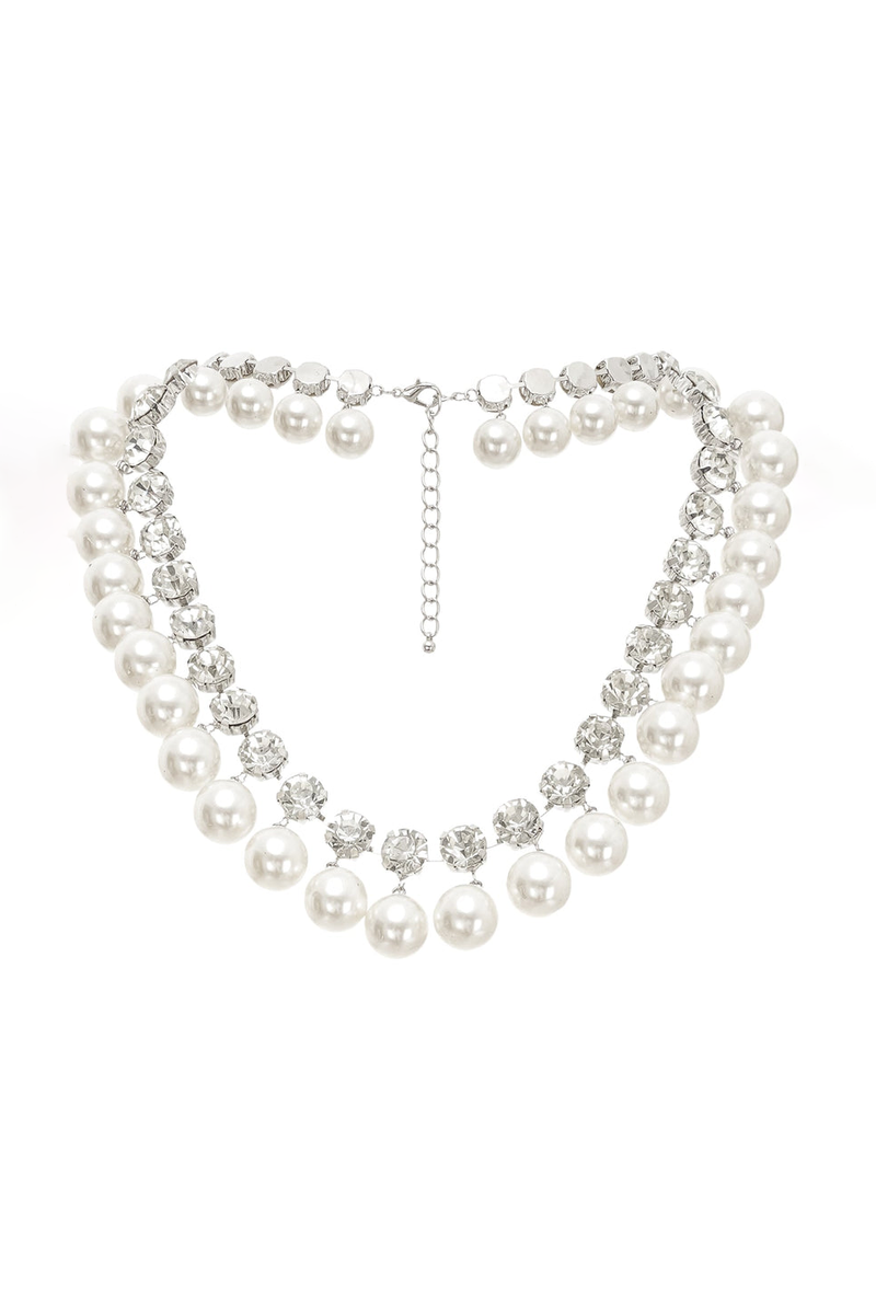 Valérie pearl-embellished layered necklace