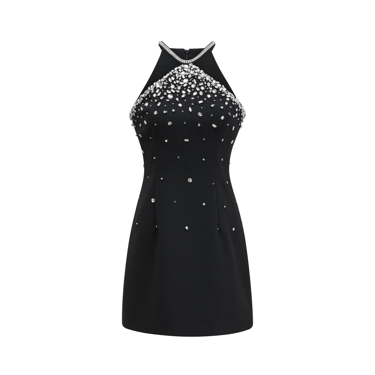 embellished mini dress