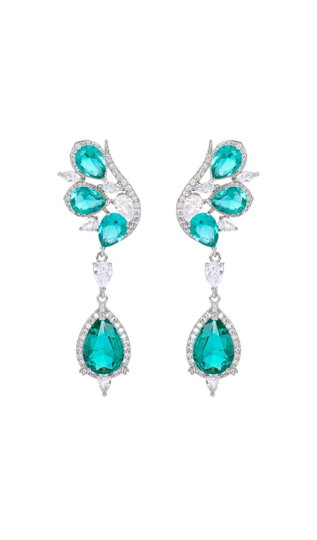 DIAMOND BUTTERFLY TOPAZ EARRINGS Earrings blingmyfriend 