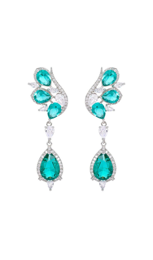 DIAMOND BUTTERFLY TOPAZ EARRINGS Earrings blingmyfriend 