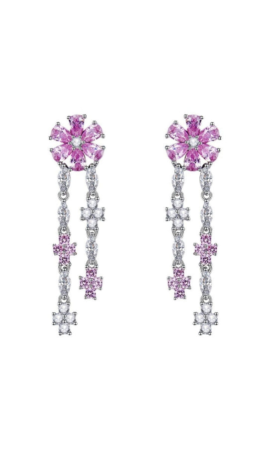 DROP SHAPED FLOWER EARRINGS Earrings blingmyfriend 