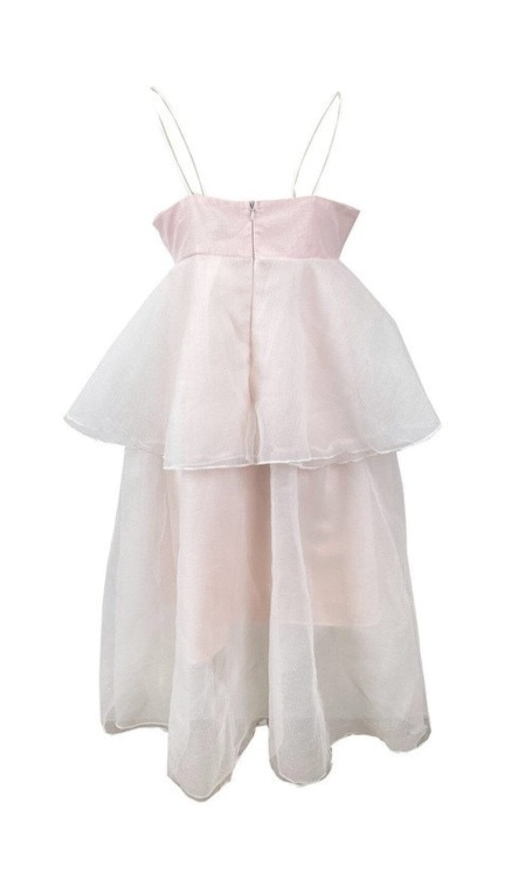 SUSPENDER BOW STRAPLESS SEERSUCKER DRESS IN WHITE-Oh CICI SHOP