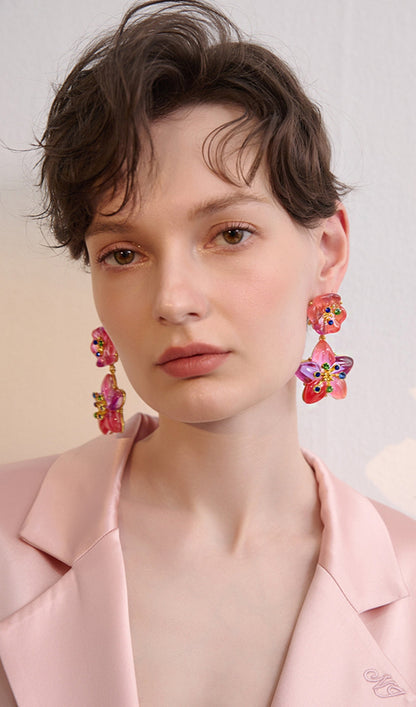 COLORFUL PETAL ALEC EARRINGS