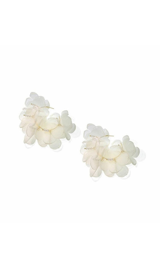 WHITE ARTIFICIAL WATER EARRINGS