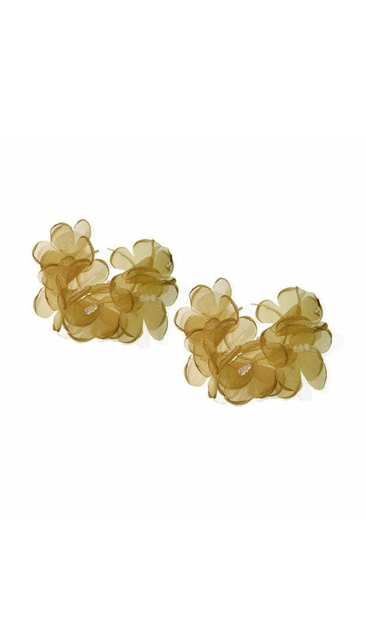 YELLOW ARTIFICIAL WATER EARRINGS