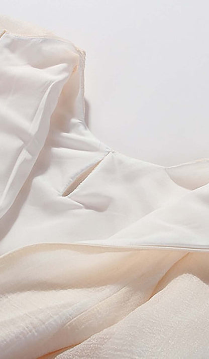 FLARED BUBBLE MINI DRESS IN WHITE DRESS OH CICI 