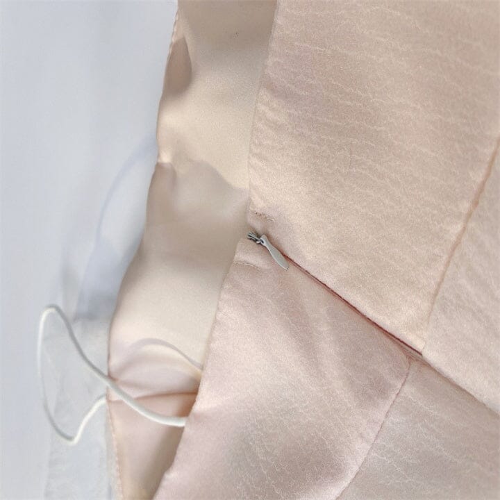 SUSPENDER BOW STRAPLESS SEERSUCKER DRESS IN WHITE-Oh CICI SHOP