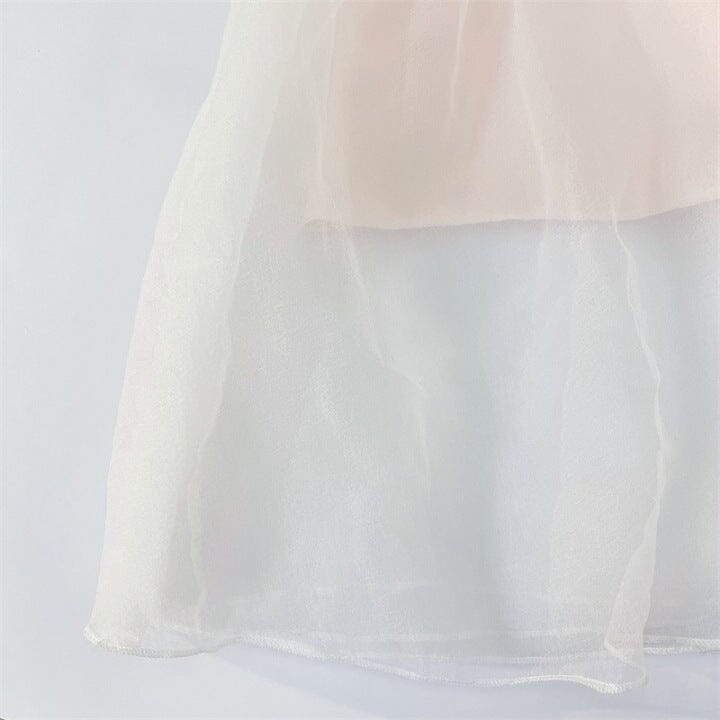 SUSPENDER BOW STRAPLESS SEERSUCKER DRESS IN WHITE-Oh CICI SHOP